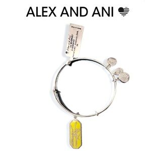 Alex And Ani Gladiolus Silver Tone Bracelet NWT